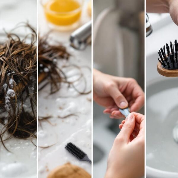 apprenez à nettoyer et désinfecter en profondeur votre brosse à cheveux pour éliminer saletés, résidus et bactéries, et ainsi préserver la santé de vos cheveux et de votre cuir chevelu.