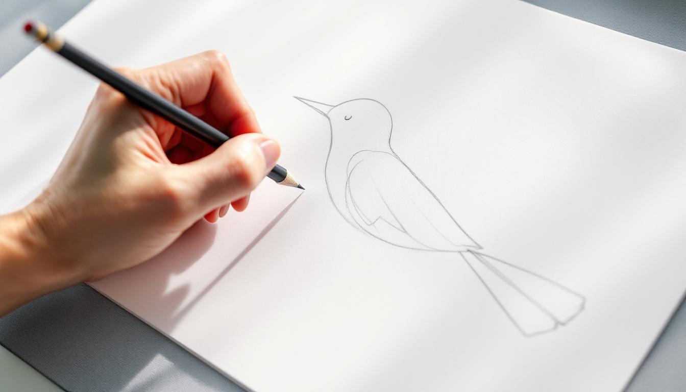 apprenez à dessiner facilement un oiseau en quelques traits simples grâce à notre guide étape par étape, idéal pour les débutants et les passionnés de dessin.