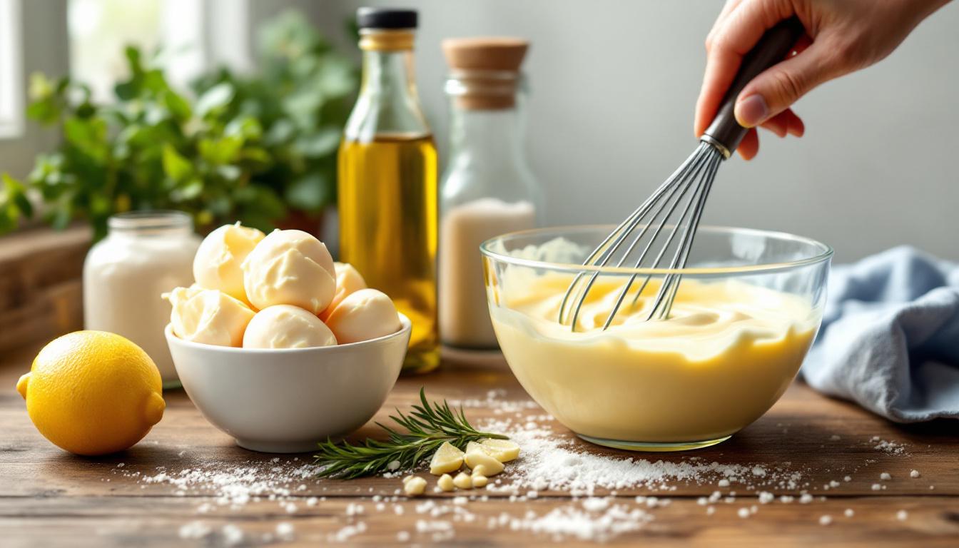 apprenez à réussir une délicieuse mayonnaise maison en quelques minutes grâce à nos conseils simples et rapides.