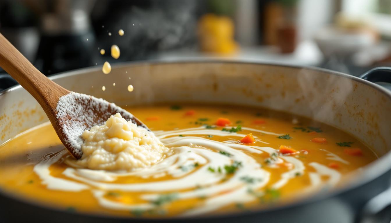 découvrez les meilleures astuces de chef pour épaissir une soupe trop liquide et obtenir une texture parfaite en un rien de temps.