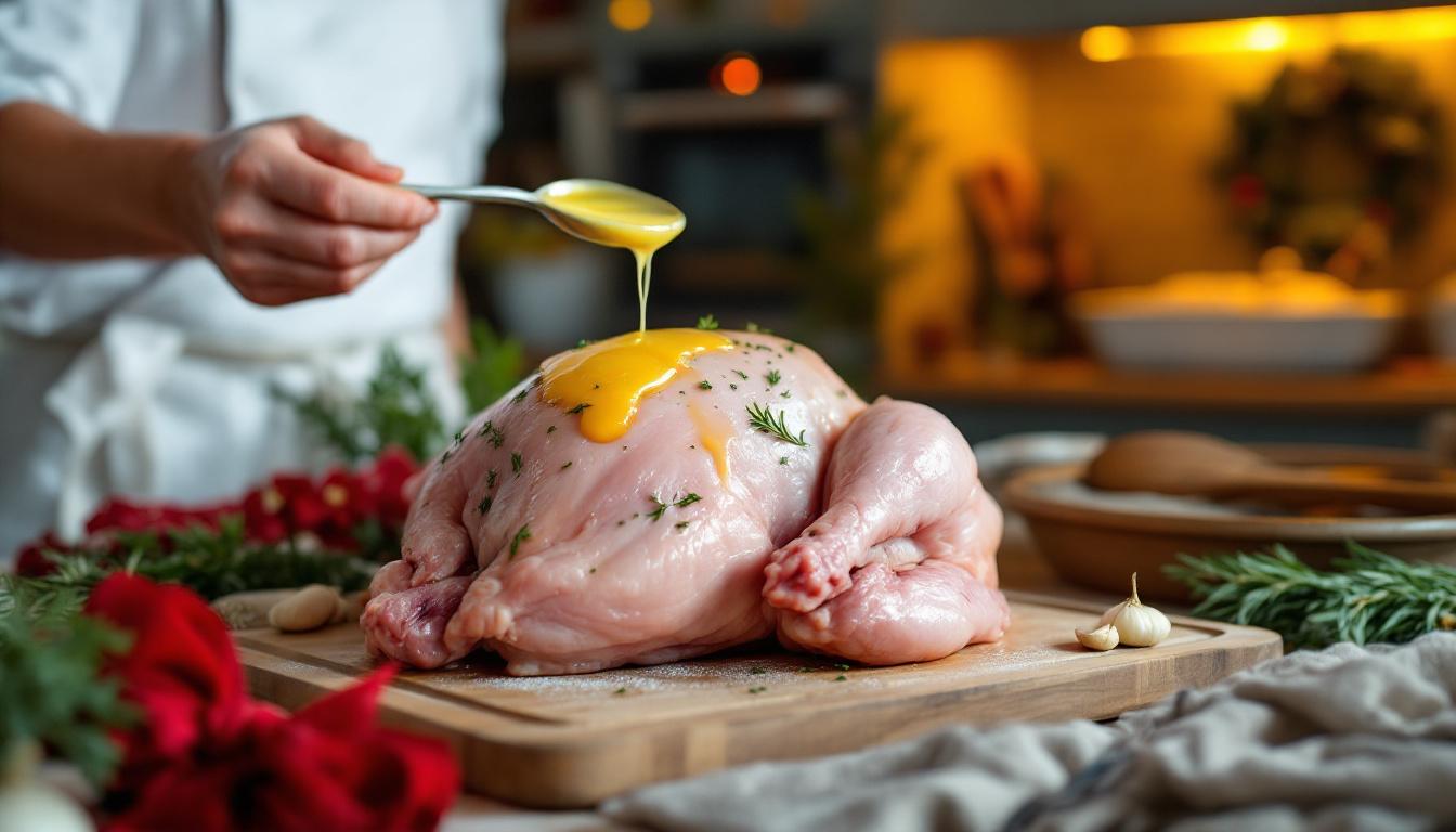 découvrez nos conseils pour cuire votre chapon de noël parfaitement et obtenir une viande tendre et moelleuse à chaque fois. astuces de cuisson et recettes faciles pour un repas réussi.