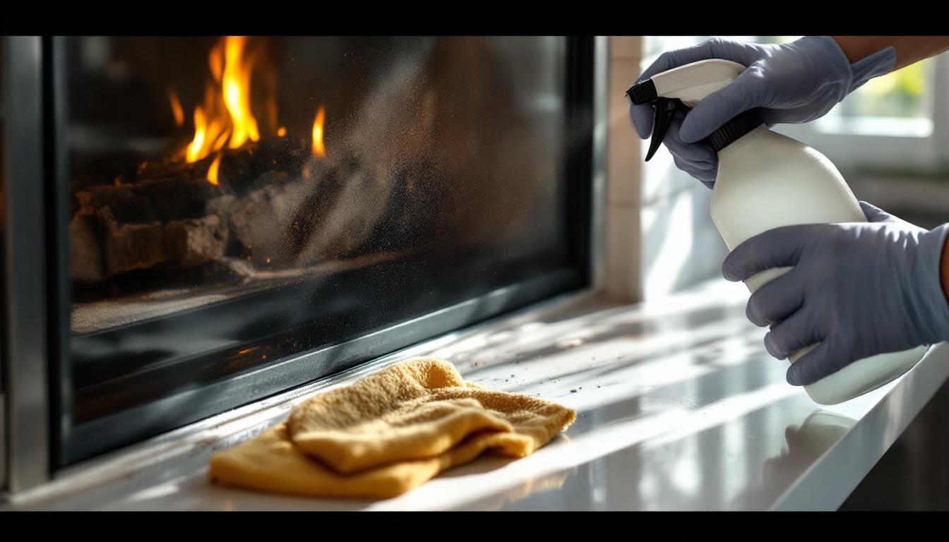 découvrez nos conseils efficaces pour nettoyer facilement la vitre très encrassée de votre insert de cheminée et retrouver une vue claire et propre.