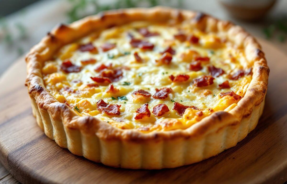 découvrez la recette authentique de la quiche lorraine traditionnelle, préparée sans fromage pour un goût véritable et savoureux.