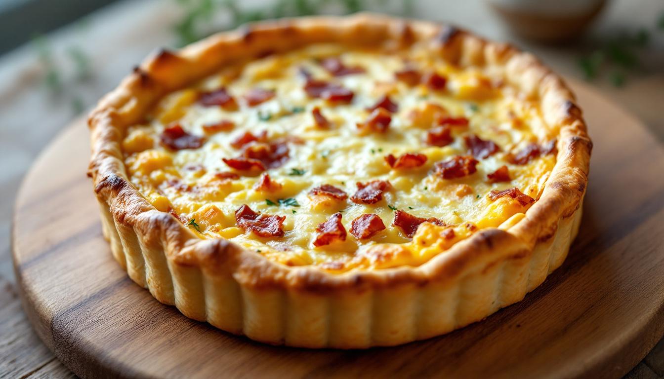 découvrez la recette authentique de la quiche lorraine traditionnelle, préparée sans fromage pour un goût véritable et savoureux.