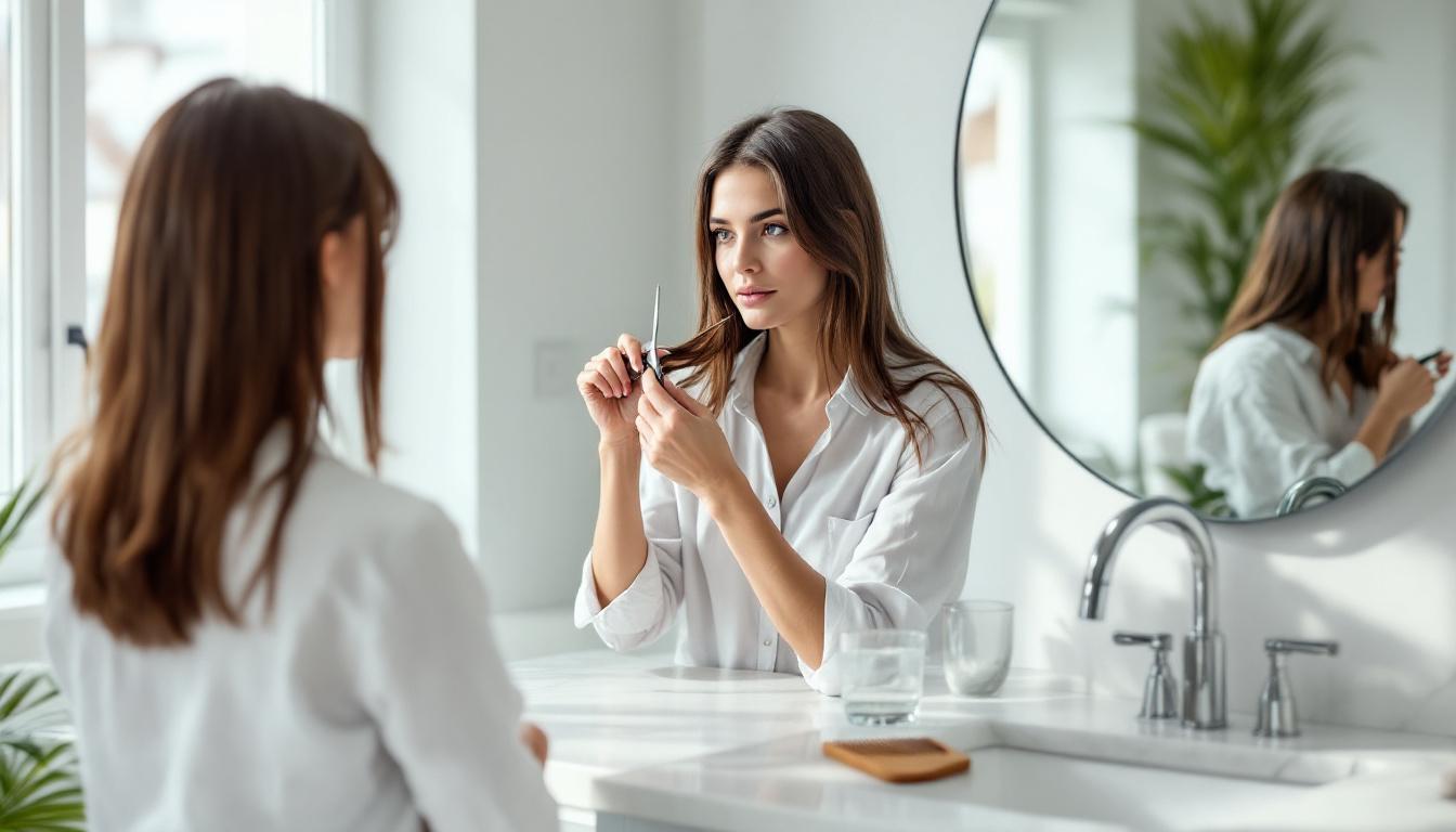 découvrez la technique efficace pour se couper les cheveux seule sans commettre d'erreur et obtenir un résultat professionnel à la maison.
