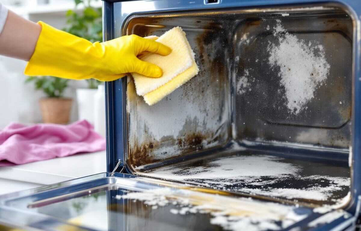 découvrez comment nettoyer efficacement votre four avec la technique simple et naturelle du bicarbonate de soude, pour éliminer toutes les saletés sans effort.